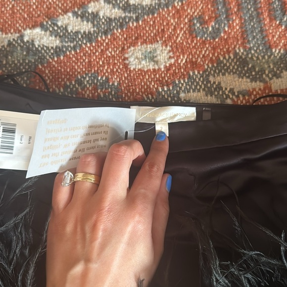 LoveShackFancy Viviette Skirt in Black size 2 - Picture 7 of 8